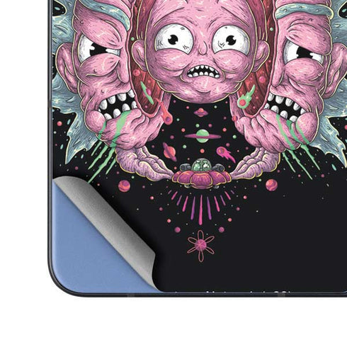 Adult Swim Rick and Morty Split Head Rick Galaxy Z Fold5 5G Skin